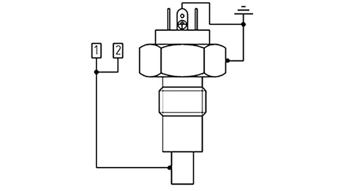 Схема подключения датчика ДК-1